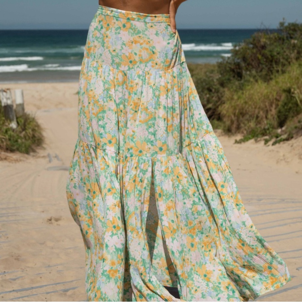Billabong x Sun Chasers Floral Maxi Skirt